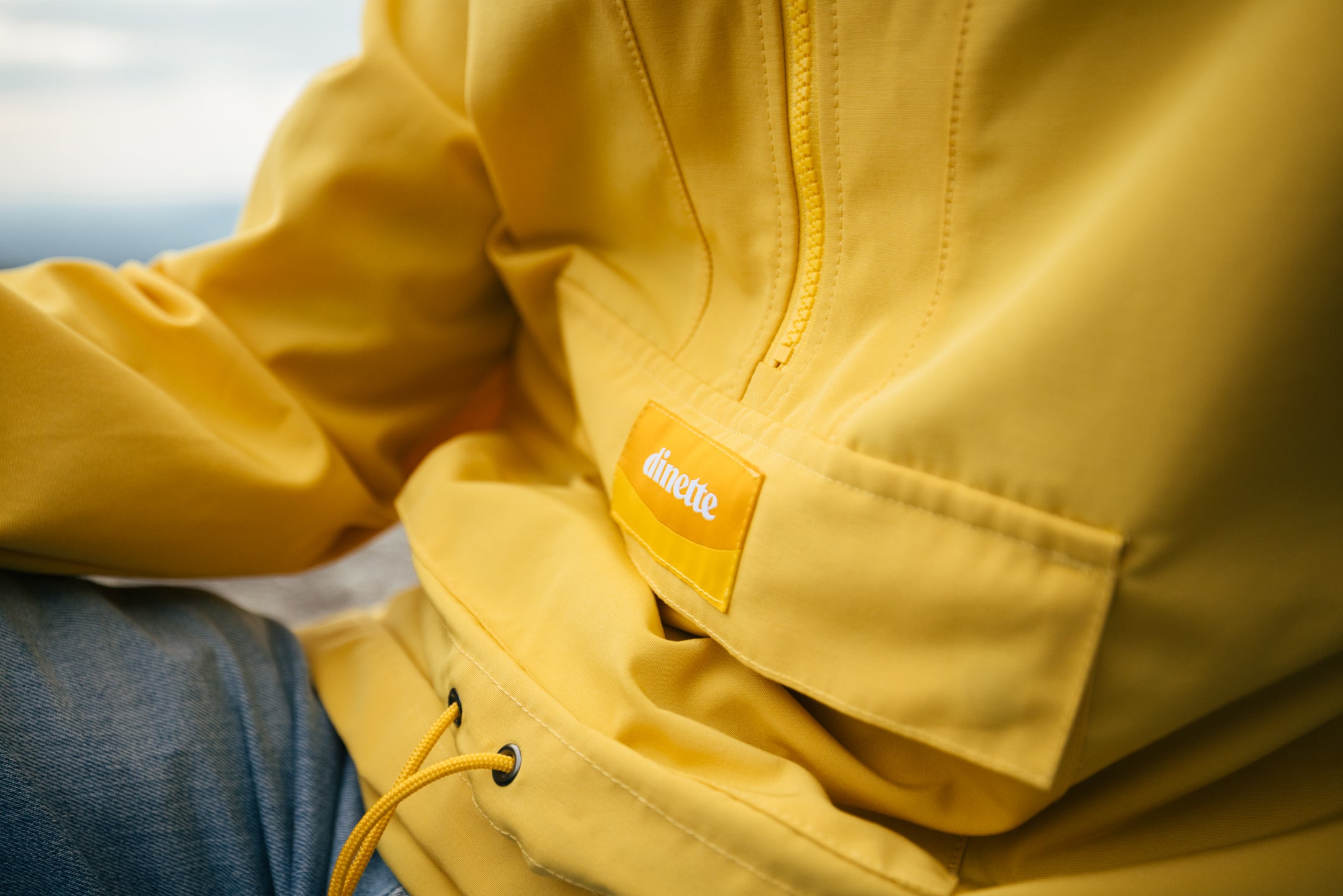 Anorak pull-over jaune