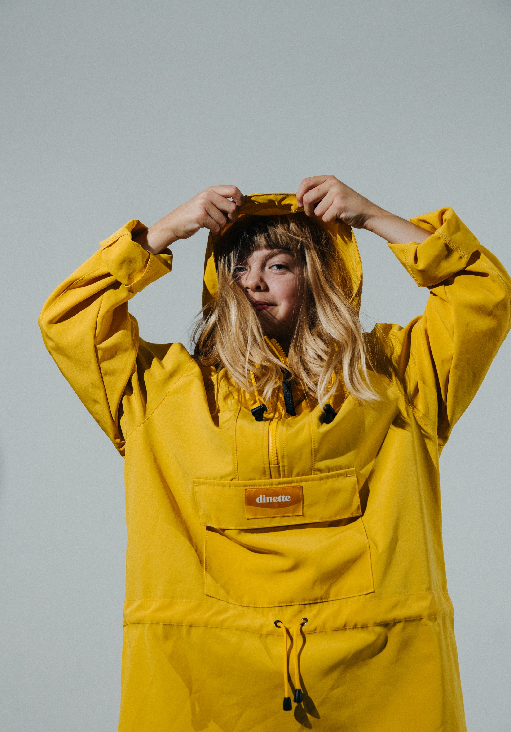 Anorak pull-over jaune