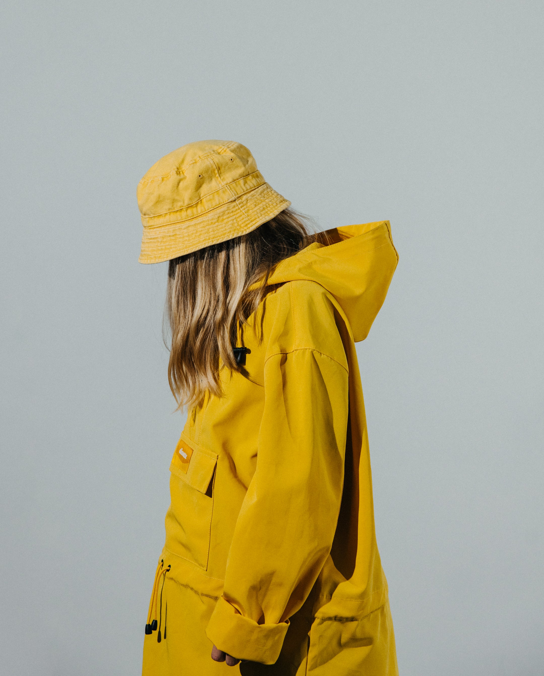 Anorak pull-over jaune