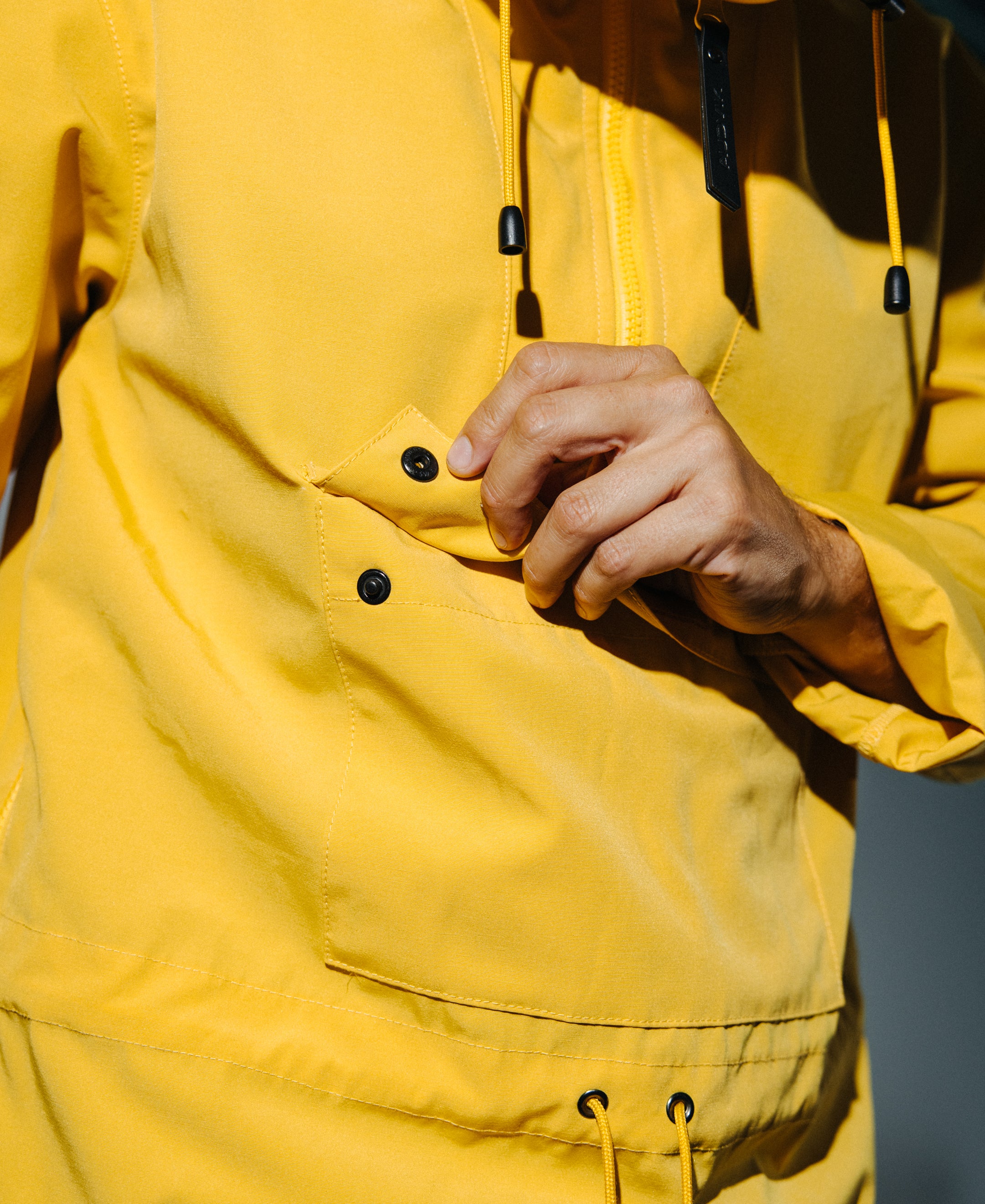 Anorak pull-over jaune